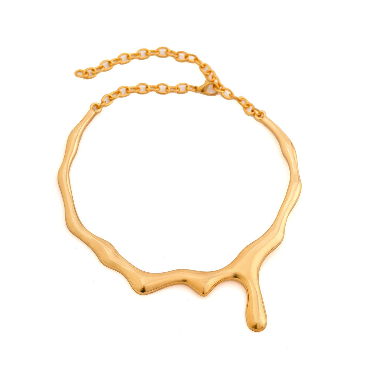 Molten Necklace: A Bold Statement in Liquid Metal