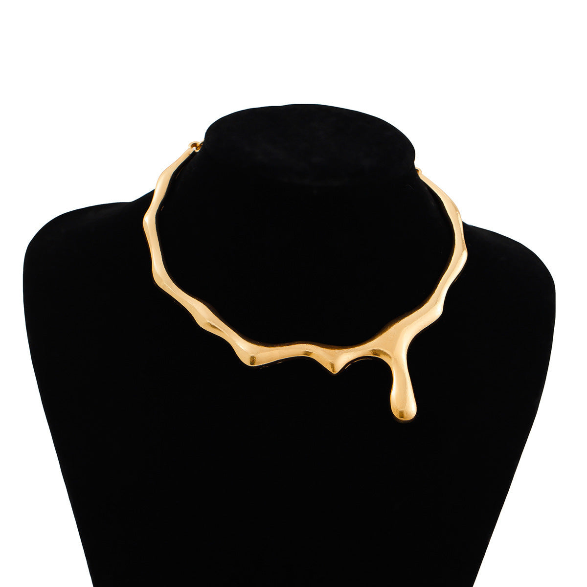 Molten Necklace: A Bold Statement in Liquid Metal